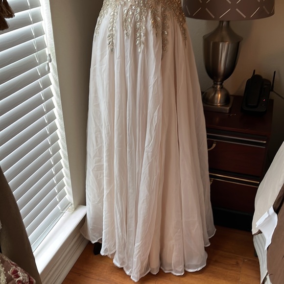 Tan Gown Size 9 - Picture 4 of 9